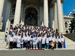 14 August 2023 The children from Montenegro visiting the National Assembly